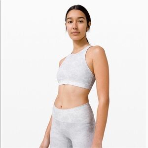 Lululemon Energy Bra High Neck Future Oasis Grey Size 4